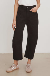 Velvet Brylie Sanded Twill Pant Vintage Black