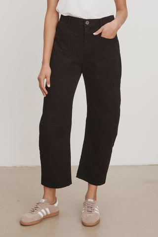 Velvet Brylie Sanded Twill Pant Vintage Black