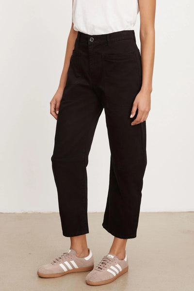 Velvet Brylie Sanded Twill Pant Vintage Black