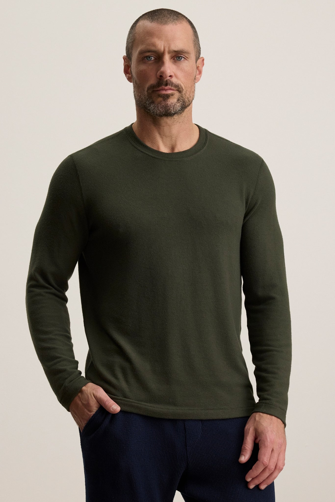 Velvet Men’s Becker02 Cozy Jersey L/S Top - Dillweed