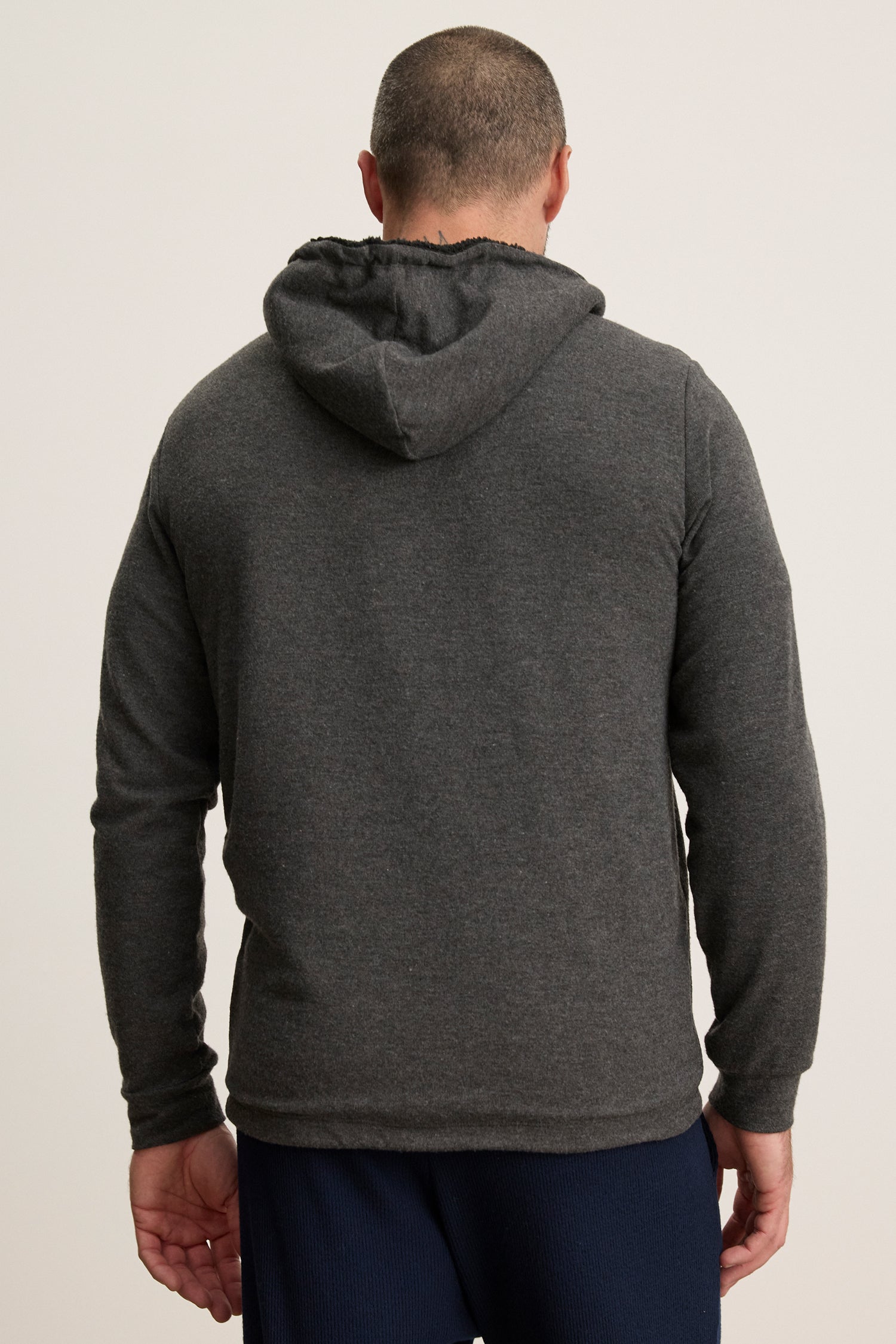 Velvet Men's Salvadore01 Cozy Jersey  Hoody - Anthracite