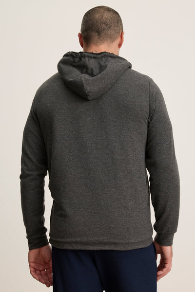 Velvet Men's Salvadore01 Cozy Jersey  Hoody - Anthracite