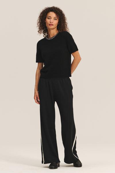 Velvet Briana Cozy Knit Sweater in Black