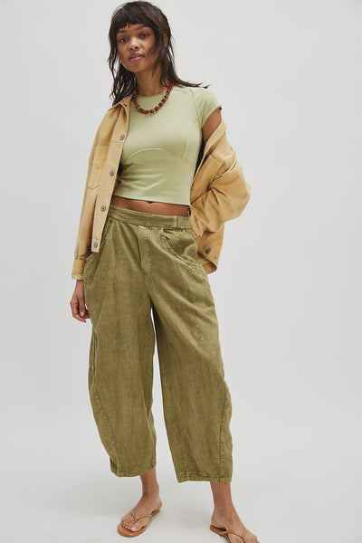 Free People High Road Pull On Barrel Pant in Python