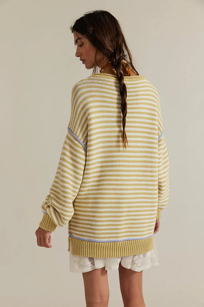 Free People WTF Asher Pullover in Sand Combo