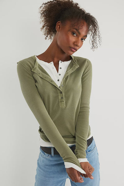 Free People Jamie Henley in Olive