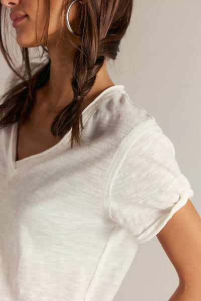 Free People Take 2 Tee in Clean Ivory