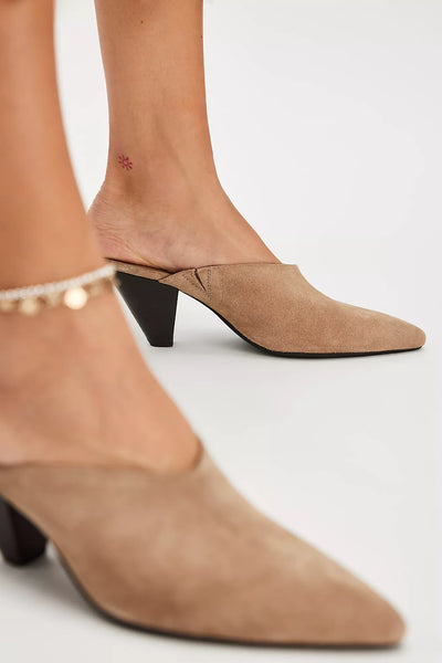 Free People Stellar Mule in faded Saddle Suede