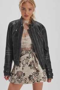 Free People Benjamine skirt in Champagne Combo