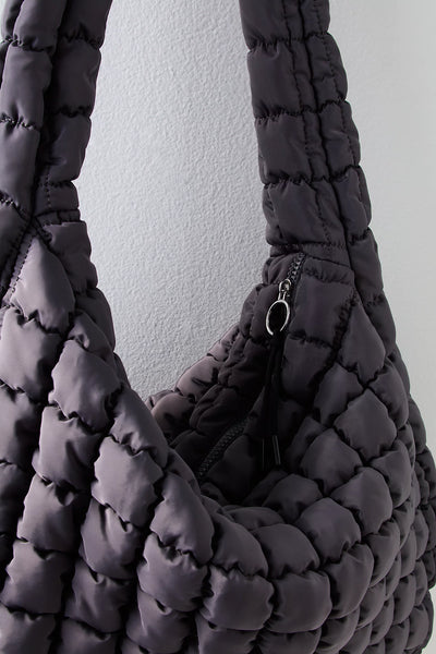 Free People Movement Quilted Carryall Bag in Black