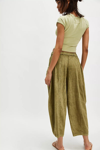 Free People High Road Pull On Barrel Pant in Python