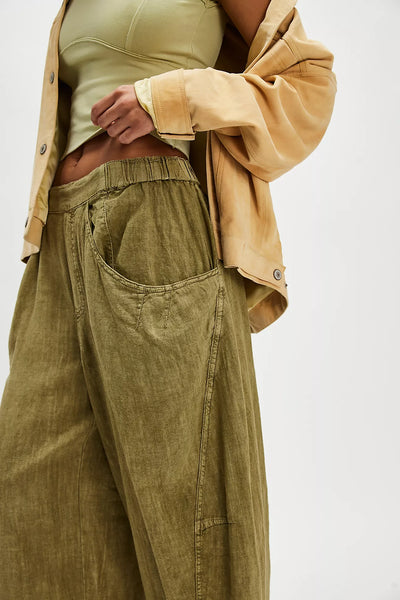 Free People High Road Pull On Barrel Pant in Python