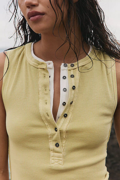 Free People Jamie Henley Tank in Sicilian Yellow