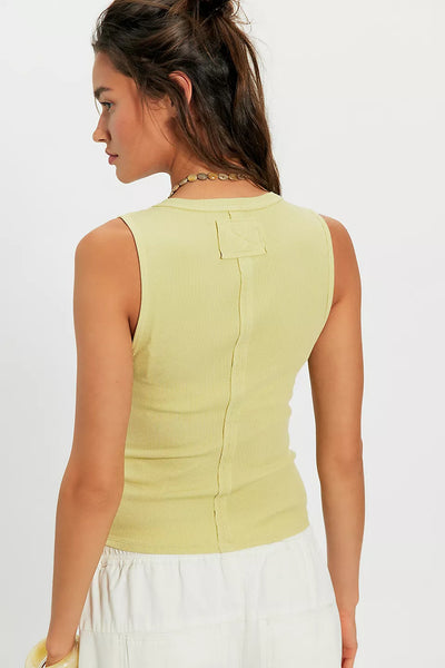 Free People Jamie Henley Tank in Sicilian Yellow