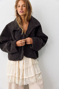 Free People Softest Touch Jacket in Charcoal