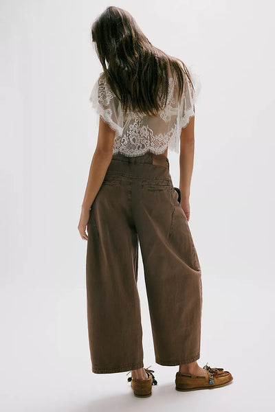 Free People Lay Down Chino Pant in Brownie