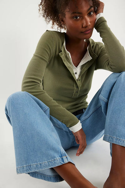 Free People Jamie Henley in Olive