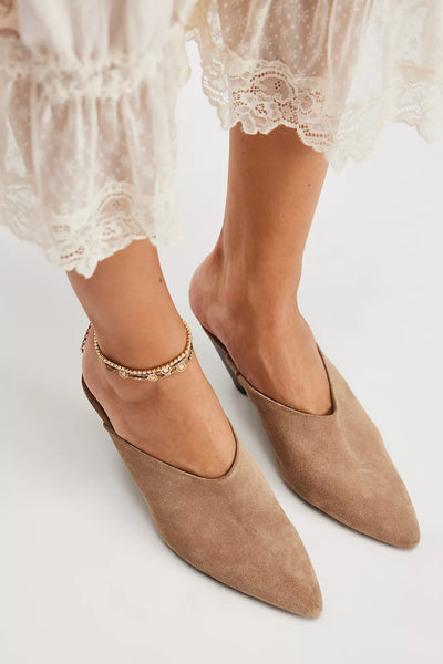 Free People Stellar Mule in faded Saddle Suede
