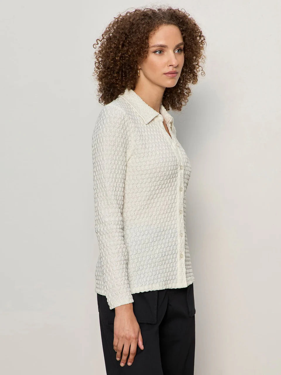 Sanctuary Dreamer Button Up Shirt in Chalk