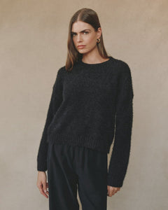 Bella Dahl Drop Shoulder Sweater - Black