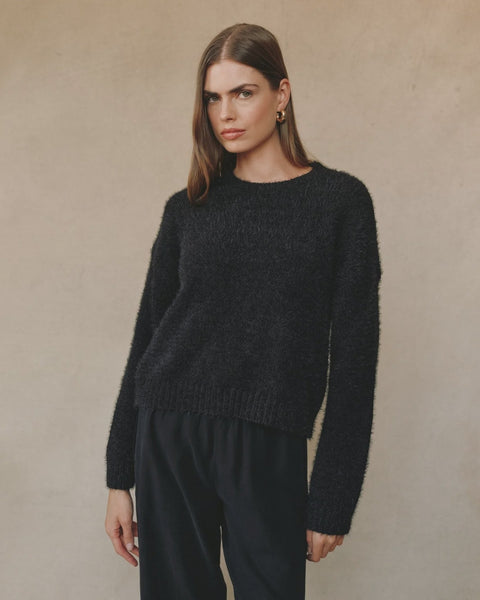 Bella Dahl Drop Shoulder Sweater - Black