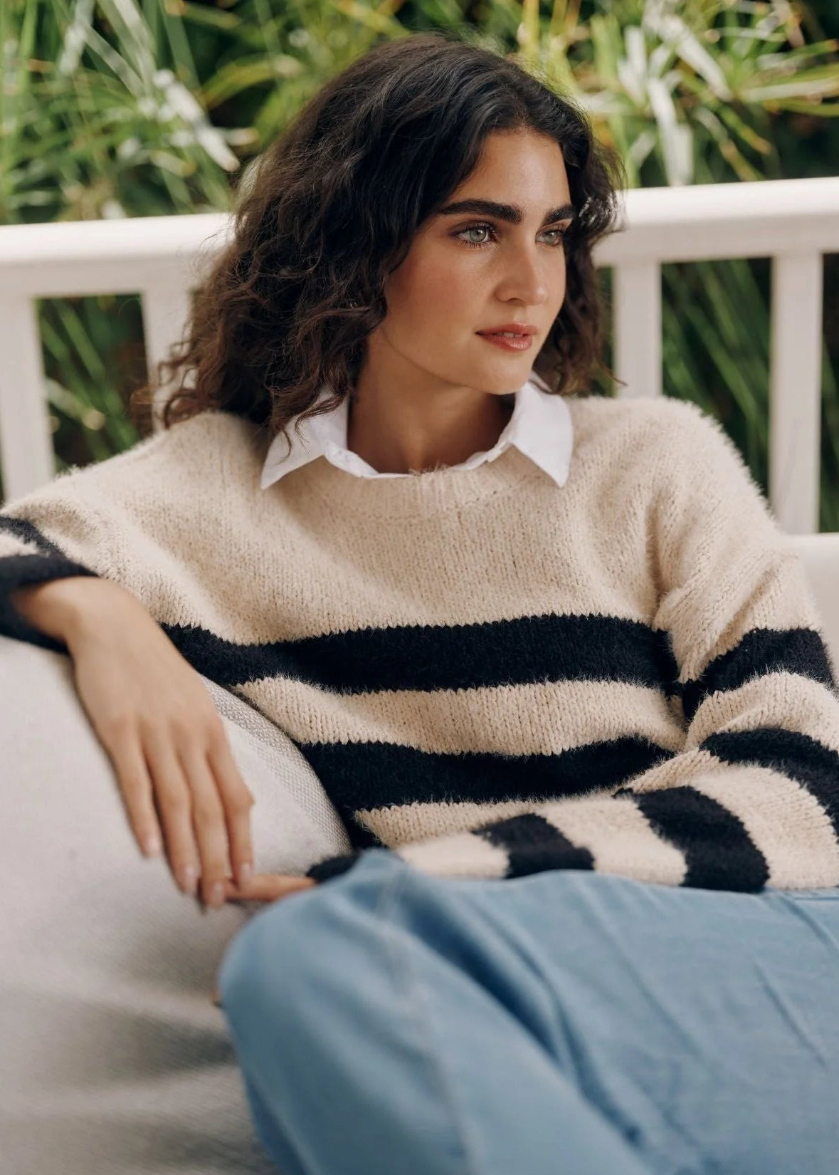 Bella Dahl Drop Shoulder Sweater in Clay Stone