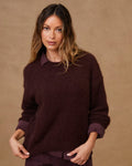 Bella Dahl Drop Shoulder Sweater - Pinot Noir