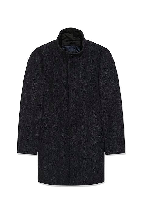 Matinique MA Harvey N Wool Coat - Dark Grey Melange