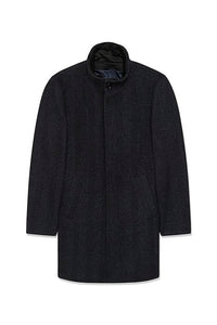 Matinique MA Harvey N Wool Coat - Dark Grey Melange