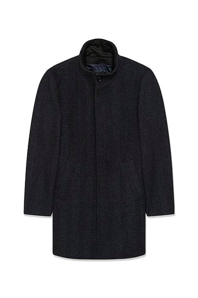 Matinique MA Harvey N Wool Coat - Dark Grey Melange