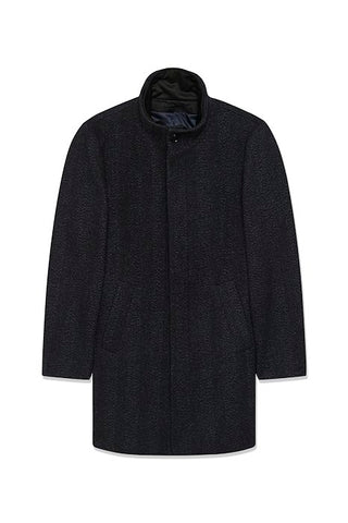Matinique MA Harvey N Wool Coat - Dark Grey Melange