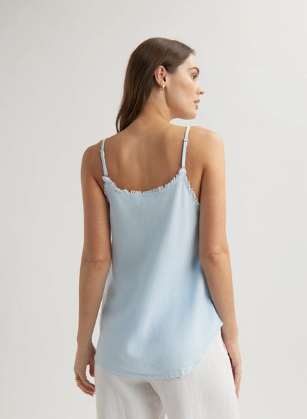 Bella Dahl Frayed Cami in Clear Water