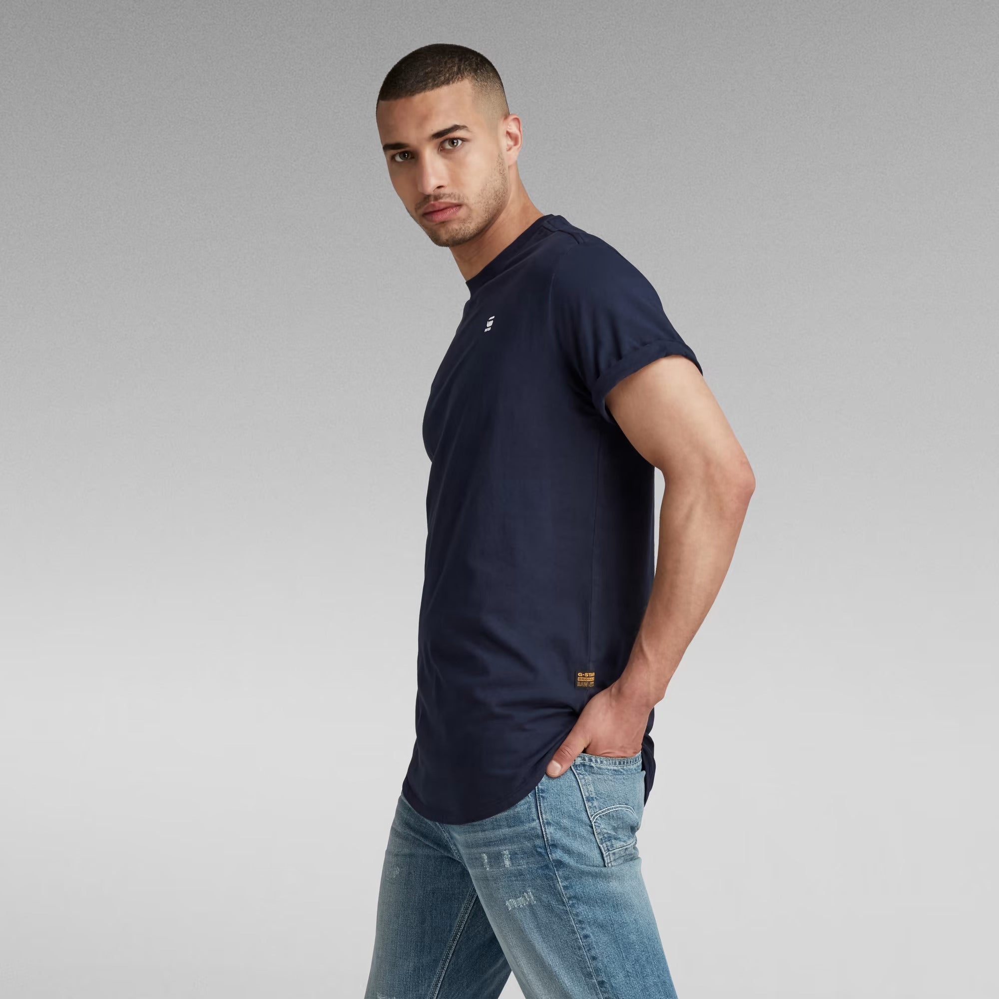 G-STAR Lash RT S/S Tee - Sartho Blue