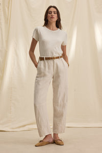 Velvet Taylor07 Heavy Linen Pant in Bisque