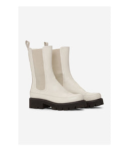 Ilse Jacobsen Miley Calf Length Leather Boot in Sand