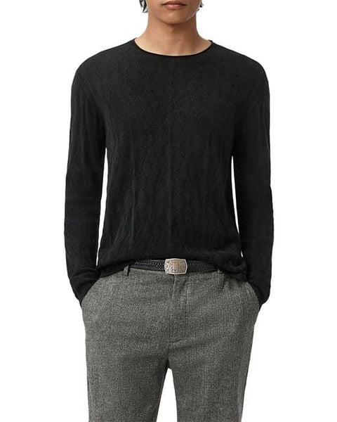 John Varvatos Brycen Crew - Black