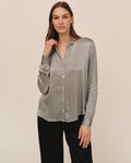 Bella Dahl Long Sleeve Button Down Shirt in Moon