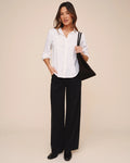 Bella Dahl Long Sleeve Clean Shirt in White