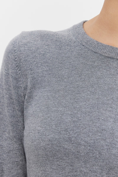 Velvet Roxy Lux Cotton Cashmere L/S Top Heather Grey