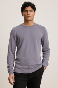 Velvet Men’s Soren01 Luxe Fleece Top in Stone