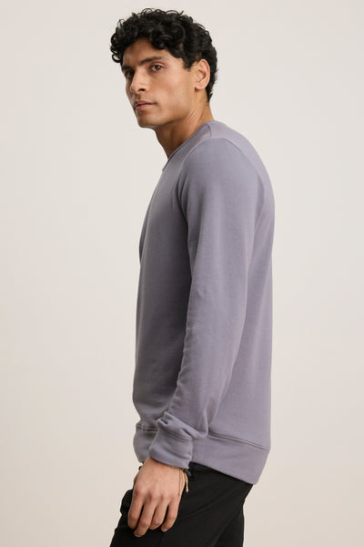 Velvet Men’s Soren01 Luxe Fleece Top in Stone