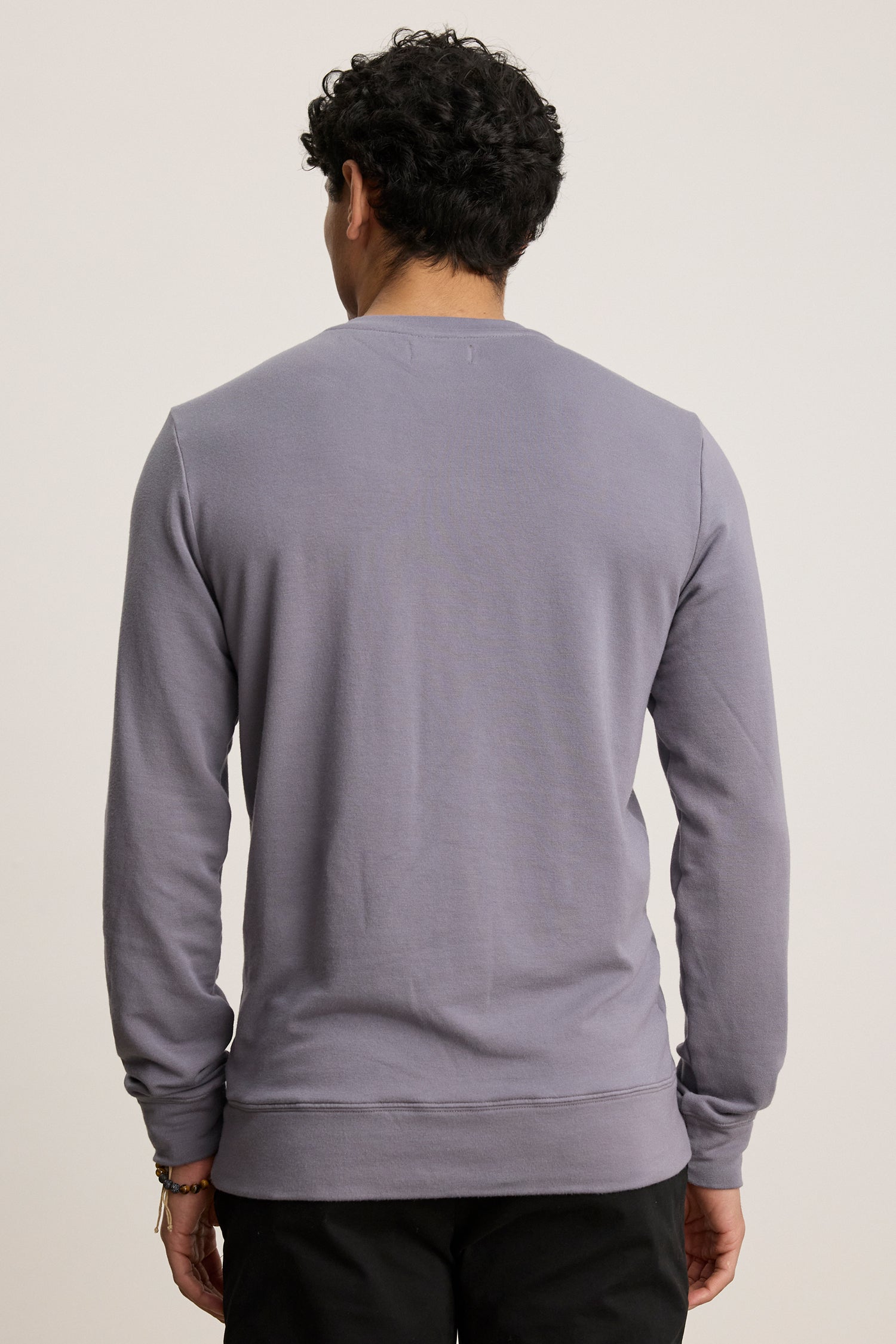 Velvet Men’s Soren01 Luxe Fleece Top in Stone