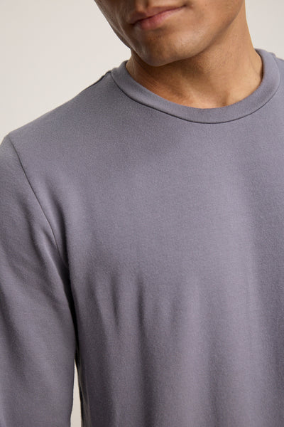 Velvet Men’s Soren01 Luxe Fleece Top in Stone