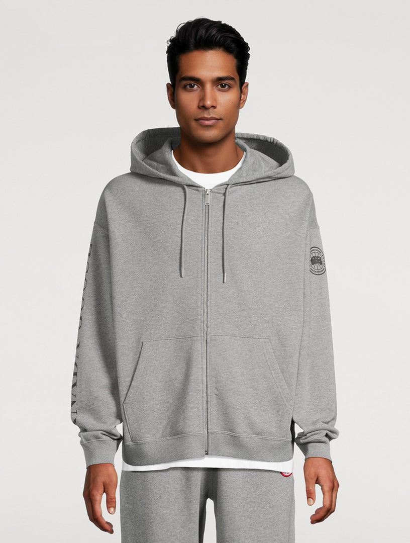 Canada Goose Men's Rove Full Zip with Sleeve Graphic - Stone Heather