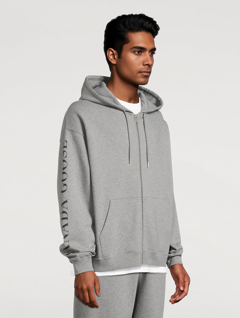 Canada Goose Men's Rove Full Zip with Sleeve Graphic - Stone Heather