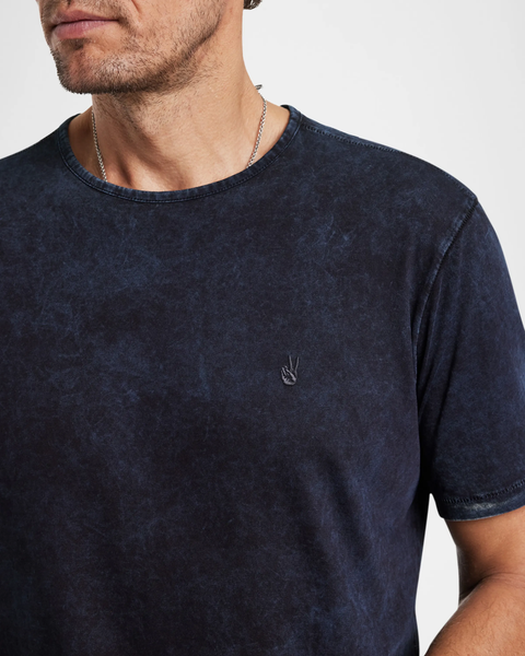 John Varvatos GOULD SS Crew - Oiled Blue