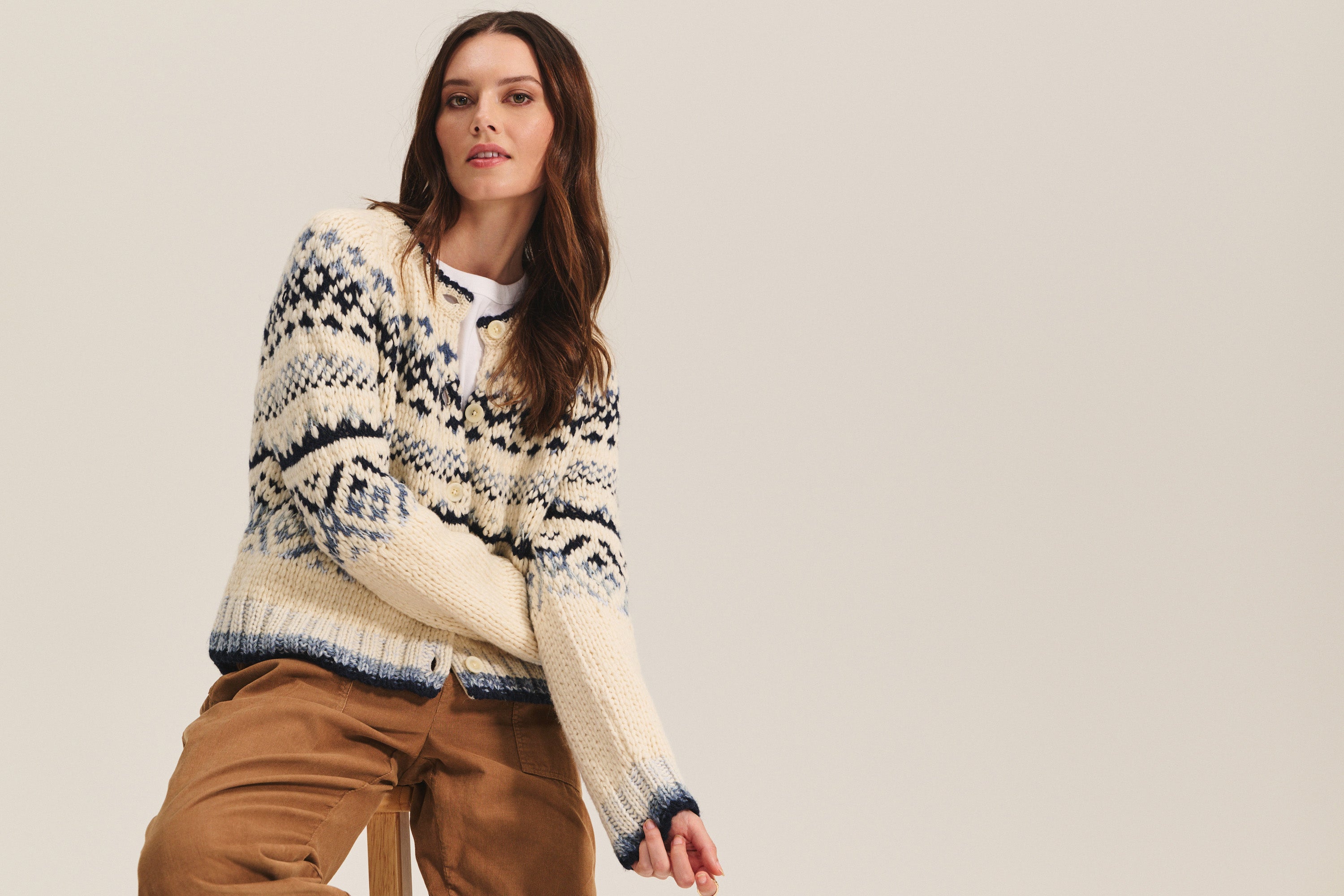 Velvet Tovah Ombre Fair Isle Sweater in Multi
