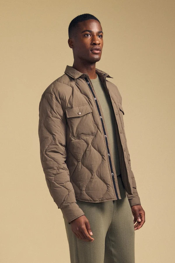 Velvet Men's Danilo Quilted Snap Front Jacket in Dusk
