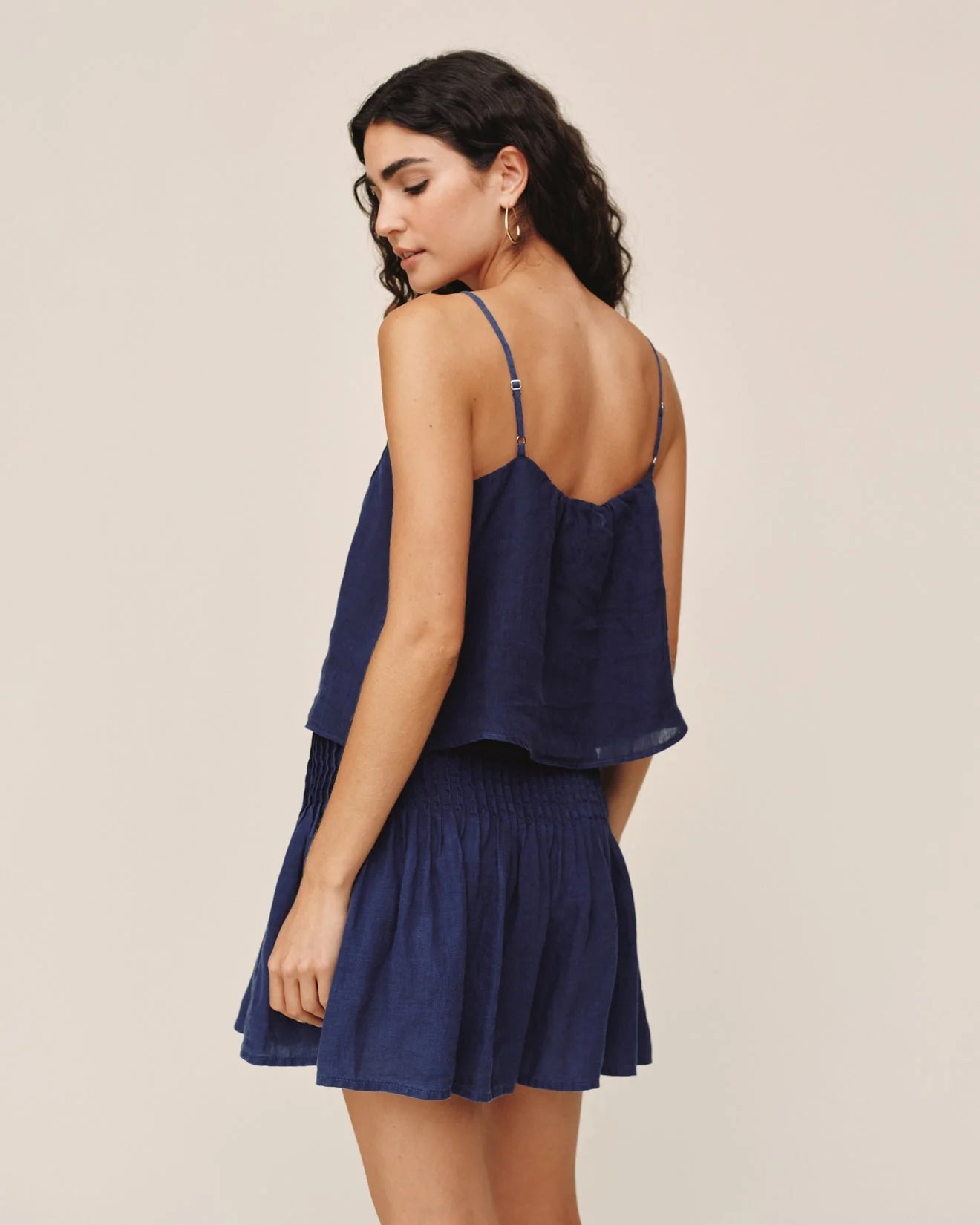 Bella Dahl Pintuck Camisole in Nautical Night