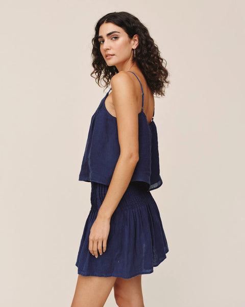 Bella Dahl Pintuck Camisole in Nautical Night